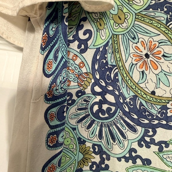 Maeve anthropology boho silk medium blouse -EUC - Picture 6 of 7